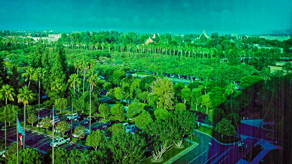 View from our suite in the Disneyland Hotel